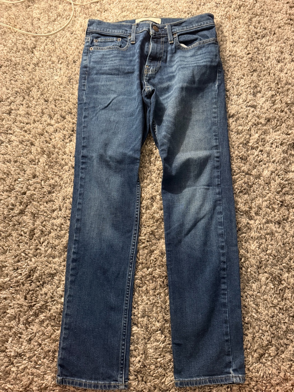 Hollister Men's Mid-Blue Straight Jeans